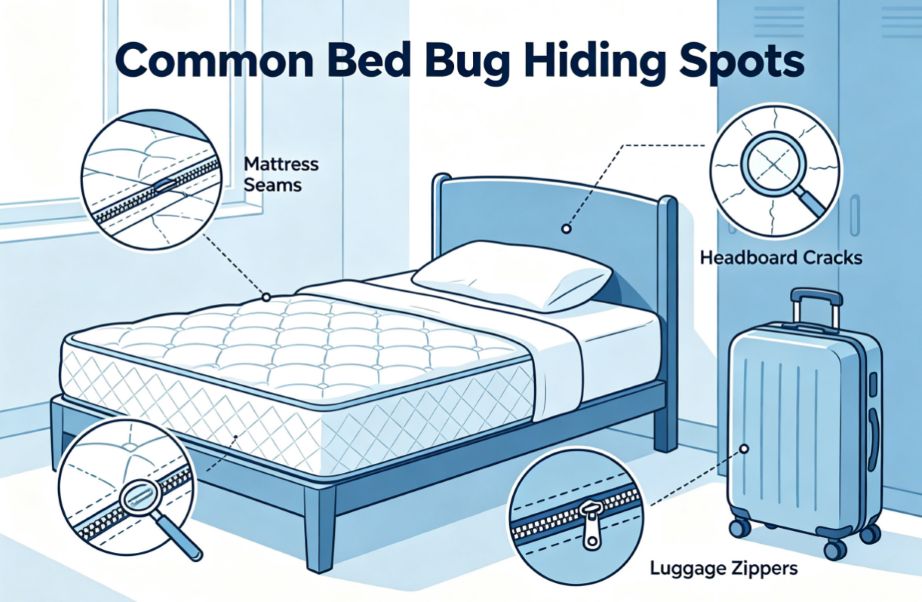 Bed Bug Hiding Spots